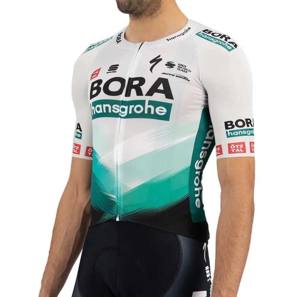 Sportful Bora-hansgrohe 2021 Bomber Korta ärmar Cykeltröja, Green gray