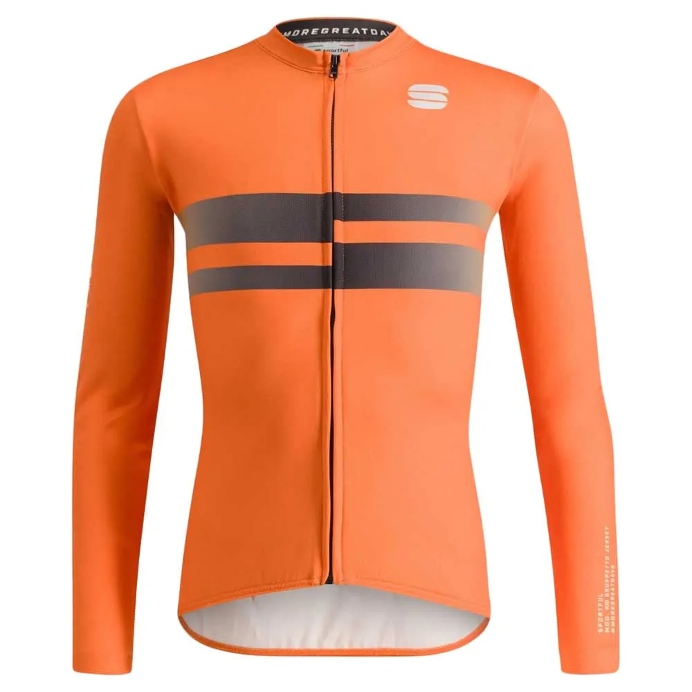 Sportful Gruppetto Thermal Långärmad Trikå, Red / orange
