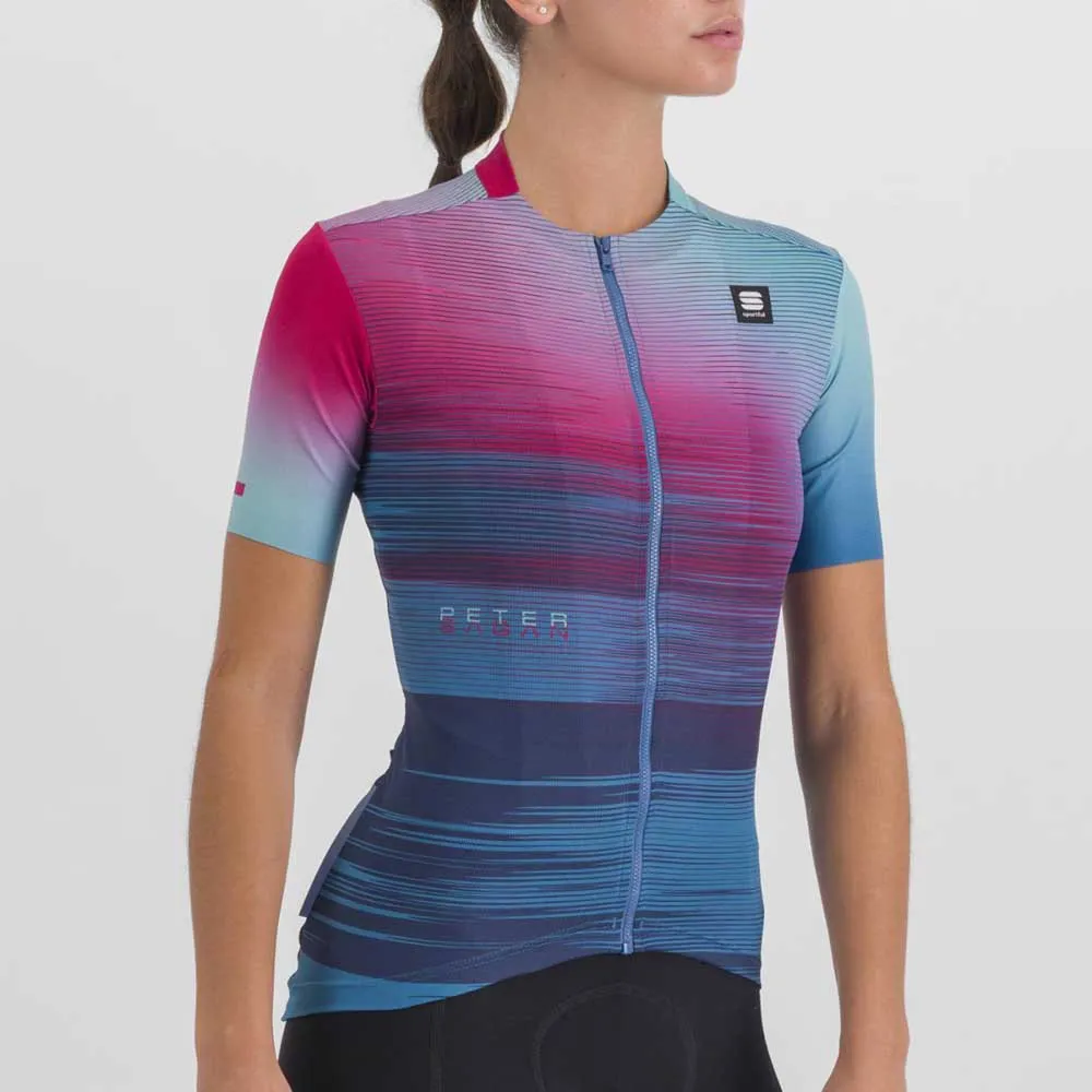 Sportful Peter Sagan Supergiara Korta ärmar Cykeltröja, Juniper blue, L