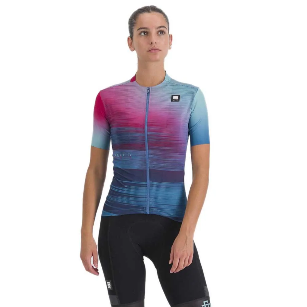 Sportful Peter Sagan Supergiara Korta ärmar Cykeltröja, Juniper blue, L