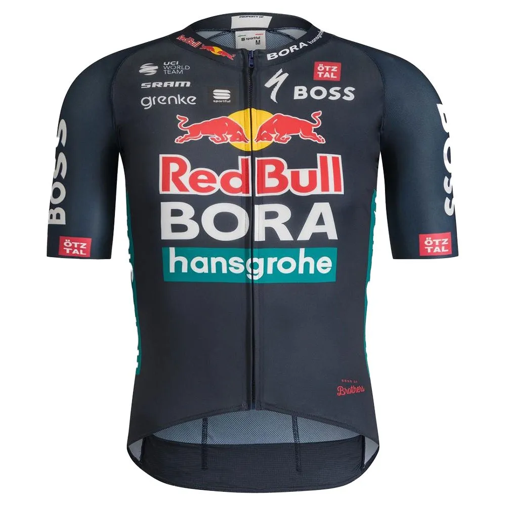 Sportful Red Bull Bora-hansgrohe 2024 Korta ärmar Cykeltröja, Racing blue
