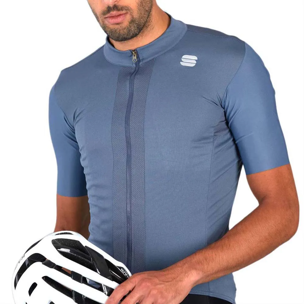 Sportful Strike Korta ärmar Cykeltröja, Blue sea / black, XXL Sportful Strike Korta ärmar Cykeltröja, Blue sea / black, XXL