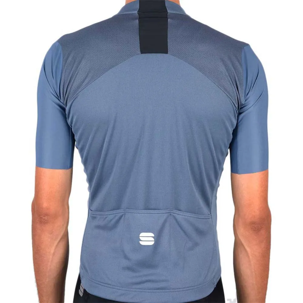 Sportful Strike Korta ärmar Cykeltröja, Blue sea / black, XXL Sportful Strike Korta ärmar Cykeltröja, Blue sea / black, XXL