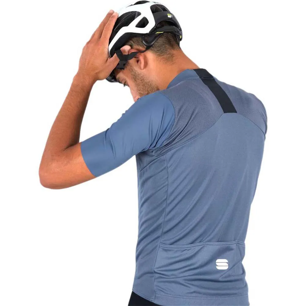 Sportful Strike Korta ärmar Cykeltröja, Blue sea / black, XXL Sportful Strike Korta ärmar Cykeltröja, Blue sea / black, XXL