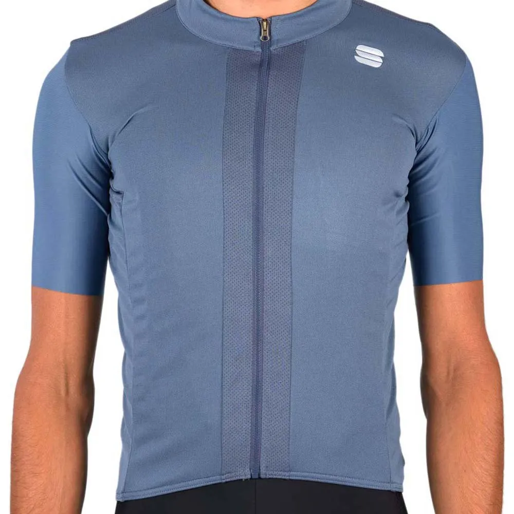 Sportful Strike Korta ärmar Cykeltröja, Blue sea / black, XXL Sportful Strike Korta ärmar Cykeltröja, Blue sea / black, XXL