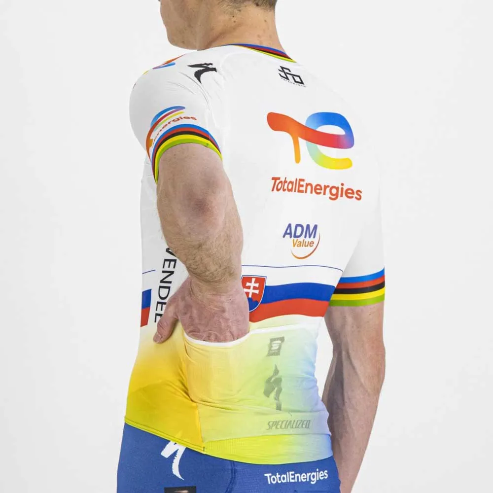 Sportful Total Energies Bomber Korta ärmar Cykeltröja, White / slovak