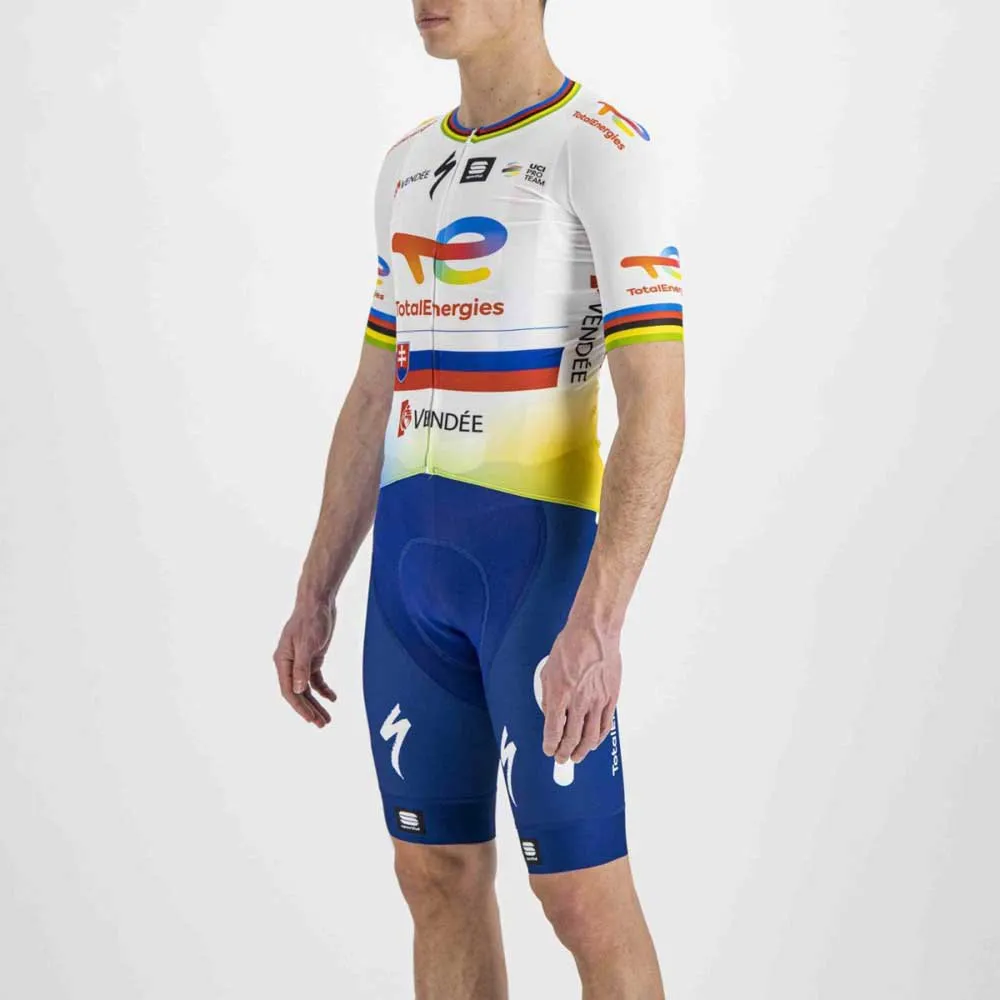Sportful Total Energies Bomber Korta ärmar Cykeltröja, White / slovak