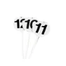 Sporti France Set Med 12 Runda Markeringskort unisex, White / black, One Size