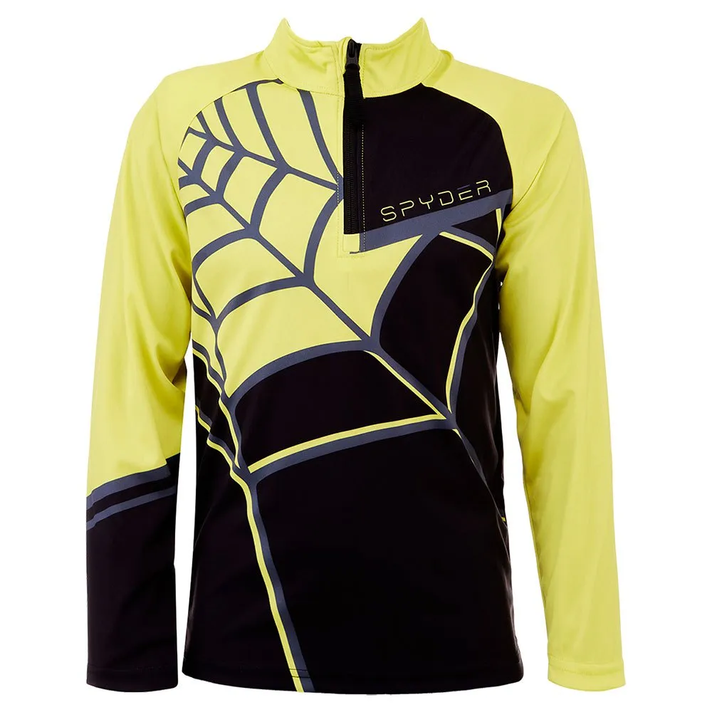 Spyder Web Tröja Med Halv Dragkedja, Black cts, XL