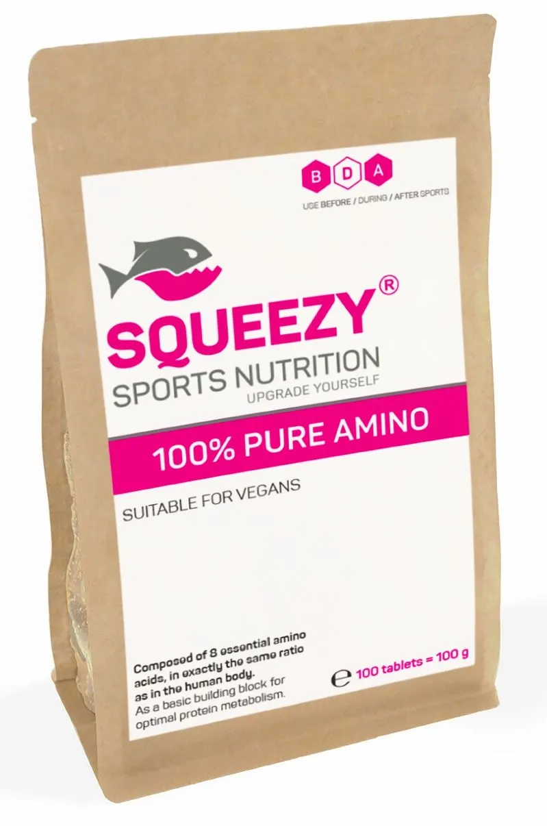 Squeezy 100% Pure Amino - 100 tabletter Squeezy 100% Pure Amino - 100 tabletter