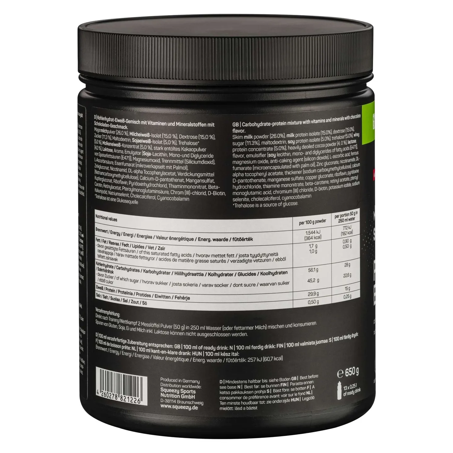 Squeezy Protein Energy Pulver