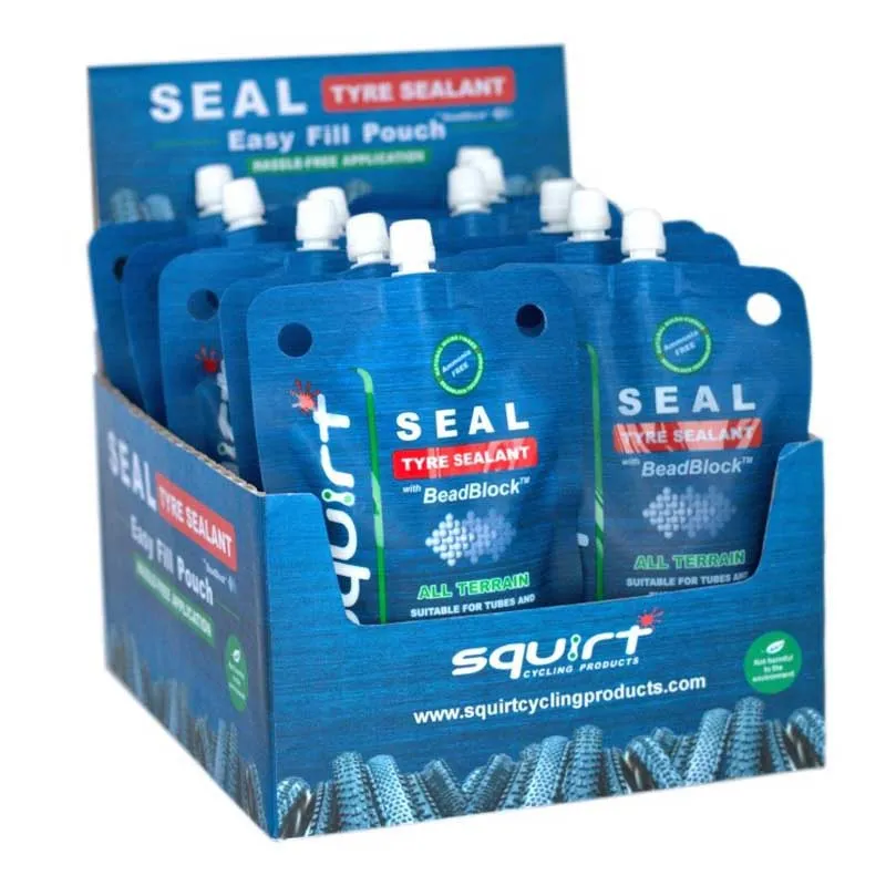Squirt Beadblock Slanglöst Tätningsmedel 120ml 12 Enheter, Blue, One Size