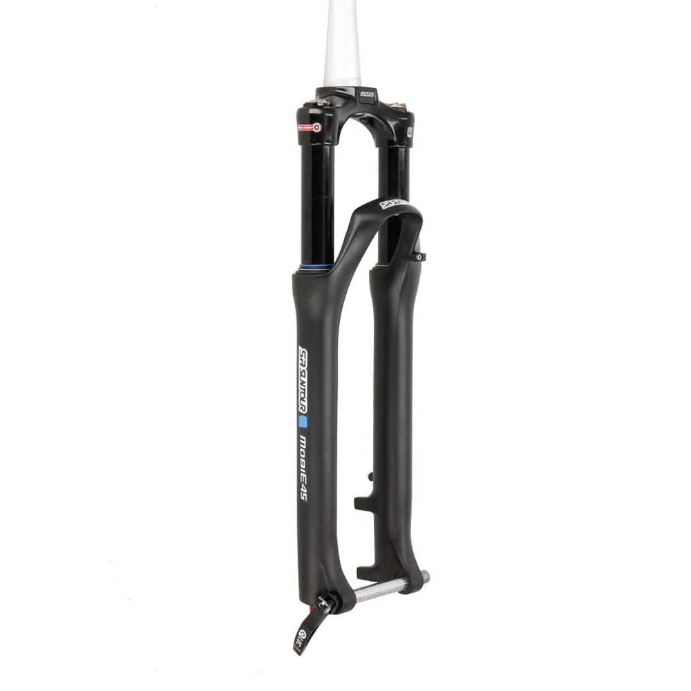 SR Suntour Mobie45 Gabel Lor Ds Air Tapered 15 Mm Gaffel, Black, 28" - 700C, 100mm SR Suntour Mobie45 Gabel Lor Ds Air Tapered 15 Mm Gaffel, Black, 28" - 700C, 100mm