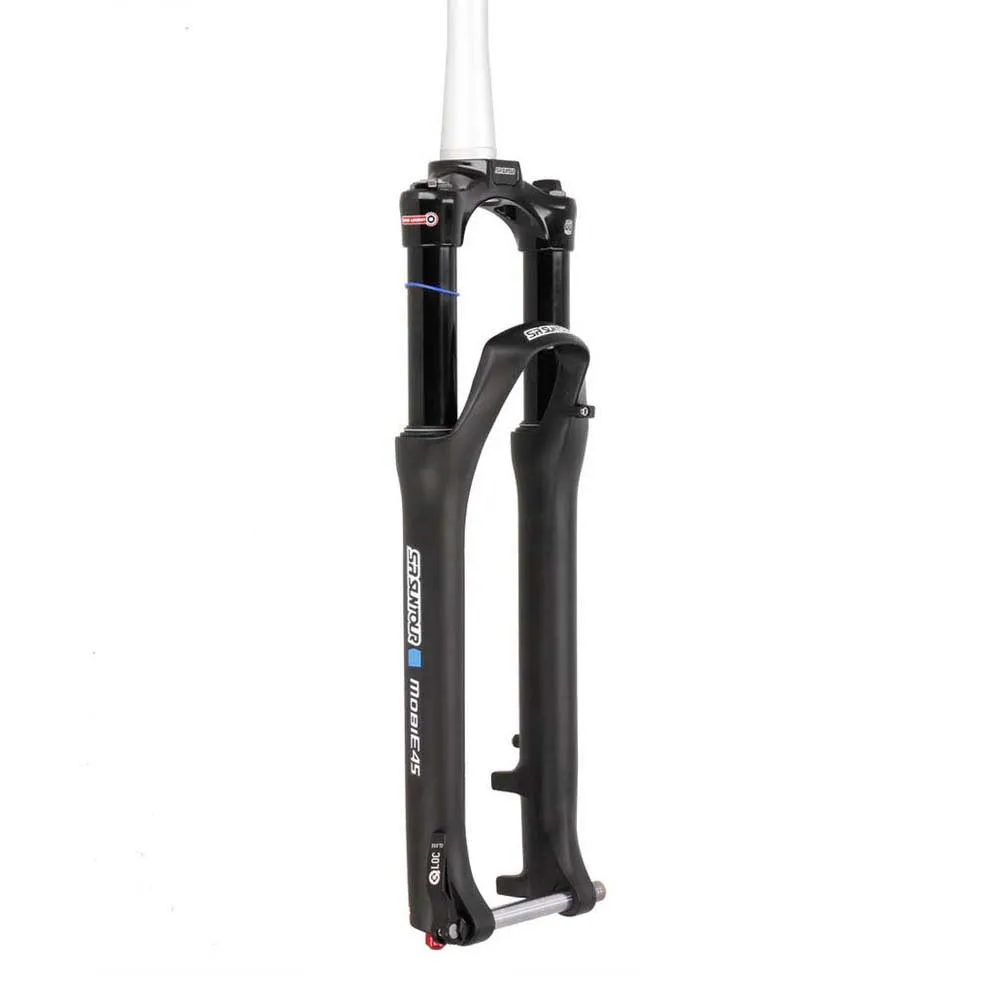 SR Suntour Mobie45 Gabel Lor Ds Coil Tapered 15 Mm Gaffel, Black, 28" - 700C, 100mm
