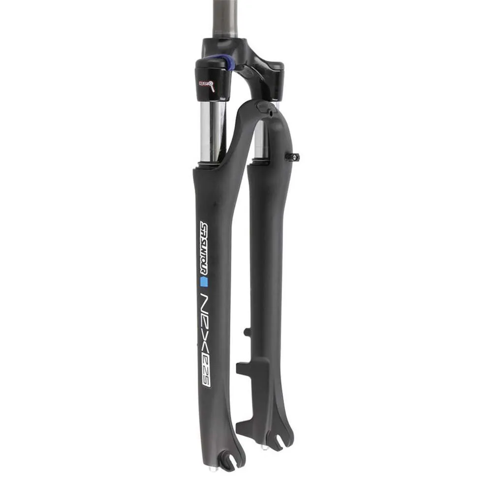 SR Suntour Nex E-25 Nlo Ds 1-1/8 9mm Mtb-gaffel, Matte Black, 28" - 700C, 63mm SR Suntour Nex E-25 Nlo Ds 1-1/8 9mm Mtb-gaffel, Matte Black, 28" - 700C, 63mm
