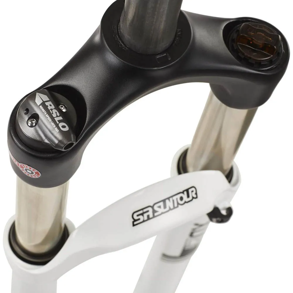 SR Suntour Sf14 Xcr32 Rl 1 1/8´´ Sl 255 Mm Mtb-gaffel, White, 26", 100mm SR Suntour Sf14 Xcr32 Rl 1 1/8´´ Sl 255 Mm Mtb-gaffel, White, 26", 100mm