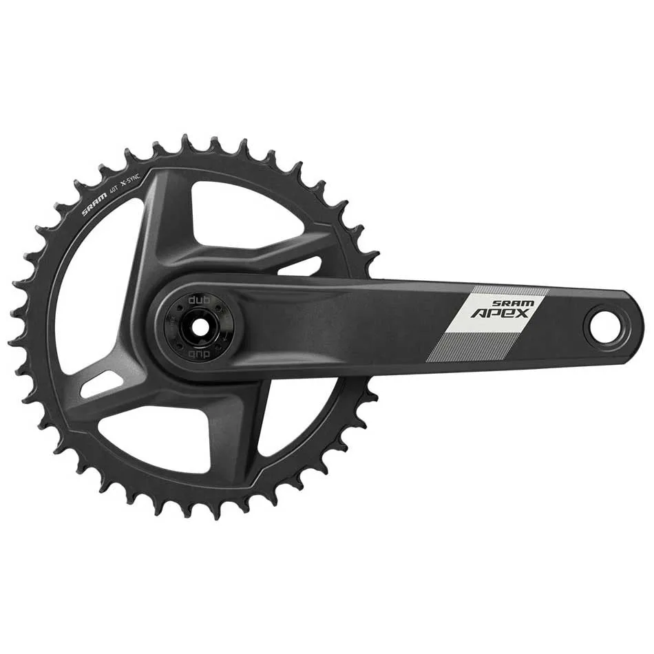SRAM Apex 1 D1 Dub Wide Vevparti, Black, 172.5mm, 40t