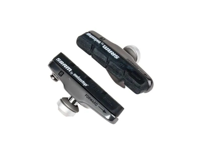 SRAM Bromsklossar till alu/stål hjul med hus smoke, Black, One Size
