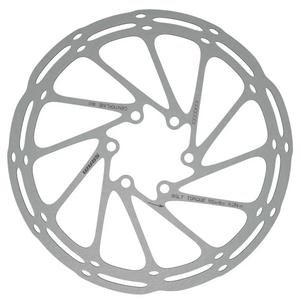 SRAM Centerline X Rounded 6-Loch Bremsscheibe mit Stahl-Schrauben 2-teilig