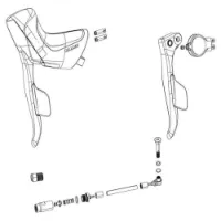 SRAM Dual Command Apex Etap Axs Disc Höger Bromsspak Med Elektronisk Växelväljare SRAM Dual Command Apex Etap Axs Disc Höger Bromsspak Med Elektronisk Växelväljare