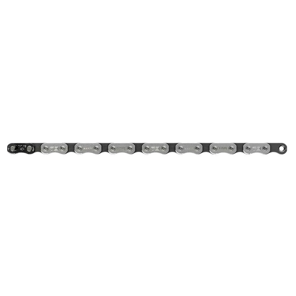 SRAM Eagle 70 T-type Flattop Kedja, Silver / black, 122 Links, 12s SRAM Eagle 70 T-type Flattop Kedja, Silver / black, 122 Links, 12s