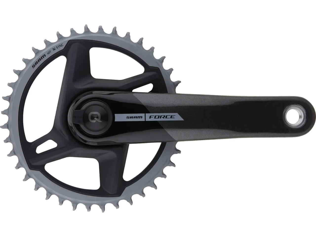 SRAM Force 1 D2 AXS DUB DM 1x12-fach Carbon Powermeter Kurbelgarnitur, Shadow Grey / Rainbox, 172.5mm SRAM Force 1 D2 AXS DUB DM 1x12-fach Carbon Powermeter Kurbelgarnitur, Shadow Grey / Rainbox, 172.5mm