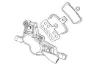 SRAM Force AXS E1 skivbromsok för flat mount, Black, One Size