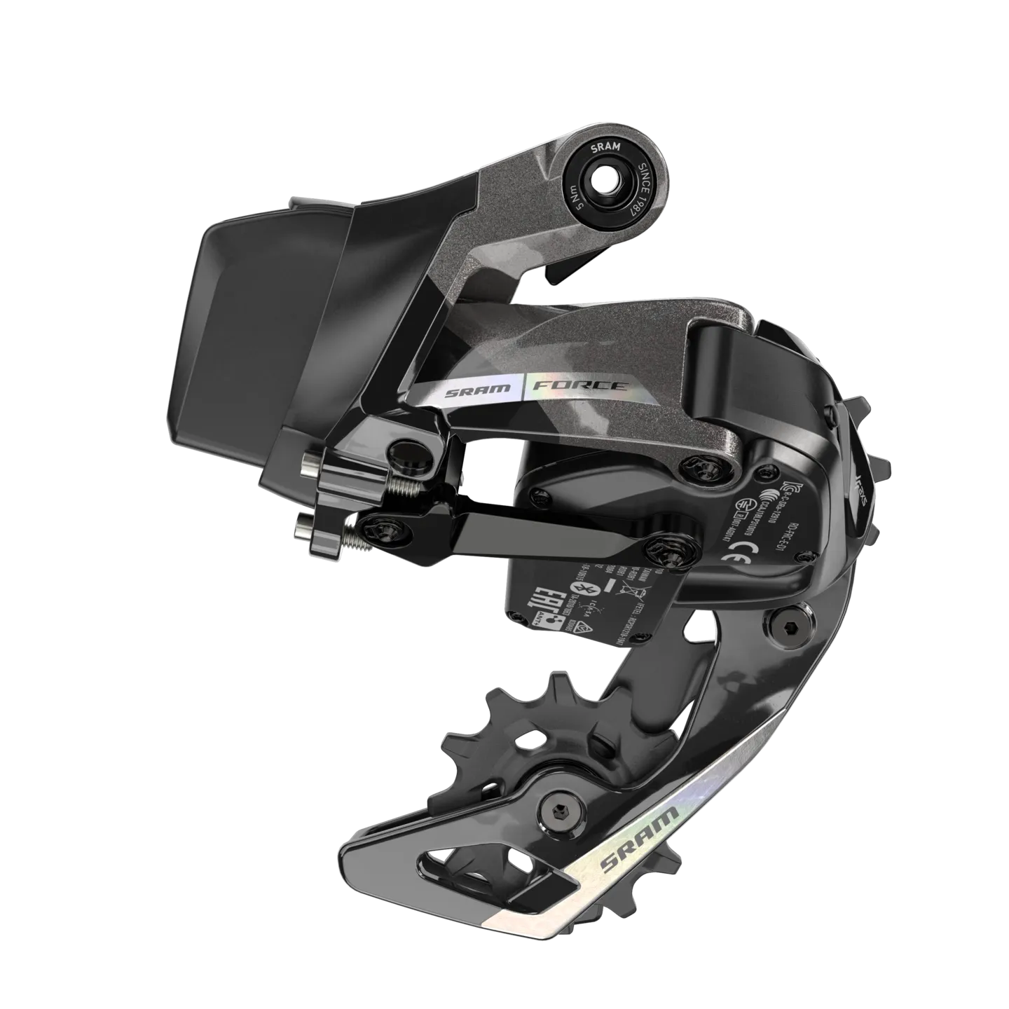 SRAM Force eTap AXS D2 Bakväxel, Shadow black 36t max