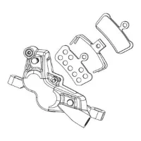 SRAM G2 Ultimate A2 Caliper Assembly Standard Skivbromsok
