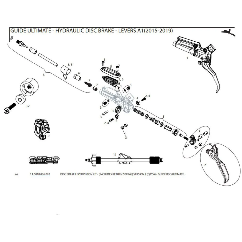SRAM Guide Rsc/ult G2 Spak 6 Enheter, Black, One Size SRAM Guide Rsc/ult G2 Spak 6 Enheter, Black, One Size
