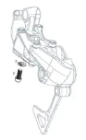 SRAM GX 1x11 Bult och skiva till kabelspänning SRAM GX 1x11 Bult och skiva till kabelspänning