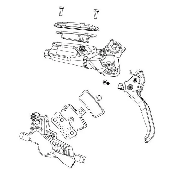 SRAM Maven Ultimate/silver A1 Reparationssats För Hydrauliska Bromsar, Multicolor, One Size