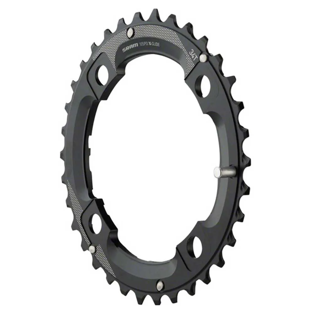 SRAM Mtb 104 Al5 Long Pin Kedjehjul, Blast black, 34t SRAM Mtb 104 Al5 Long Pin Kedjehjul, Blast black, 34t