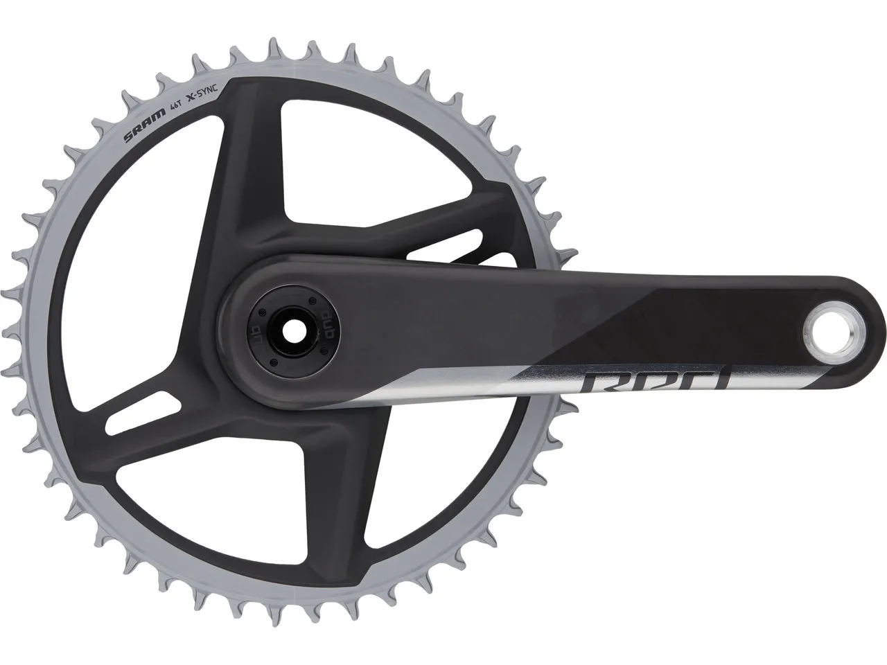 SRAM Red 1 DUB 1x12-fach Carbon Kurbelgarnitur, Silver, 175mm SRAM Red 1 DUB 1x12-fach Carbon Kurbelgarnitur, Silver, 175mm