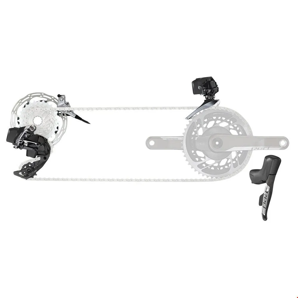 SRAM Red E-tap Axs 1x Hrd Fm Cykelkomponentgrupp, Black, One Size SRAM Red E-tap Axs 1x Hrd Fm Cykelkomponentgrupp, Black, One Size