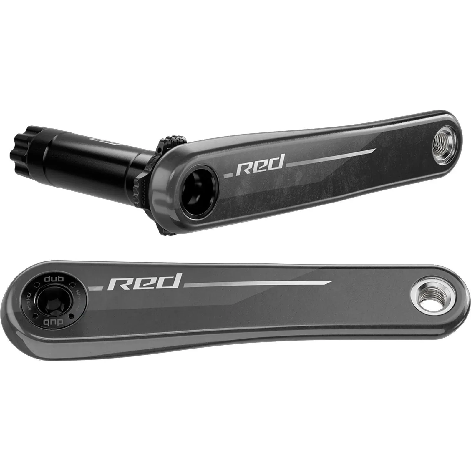 SRAM RED E1 AXS Crankset DUB Direct Mount QUARQ Power Meter, Carbon, 170 SRAM RED E1 AXS Crankset DUB Direct Mount QUARQ Power Meter, Carbon, 170