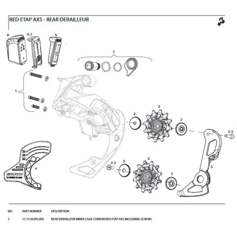 SRAM Red Etap Axs 11.7518.093.005 Bult, Silver, One Size SRAM Red Etap Axs 11.7518.093.005 Bult, Silver, One Size