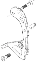 SRAM Red eTap innerplatta till bakväxel med kort arm SRAM Red eTap innerplatta till bakväxel med kort arm