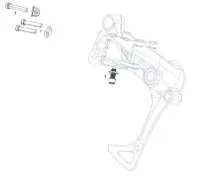 SRAM Rival 1 Skruvset L+H + Vajerskruvar SRAM Rival 1 Skruvset L+H + Vajerskruvar