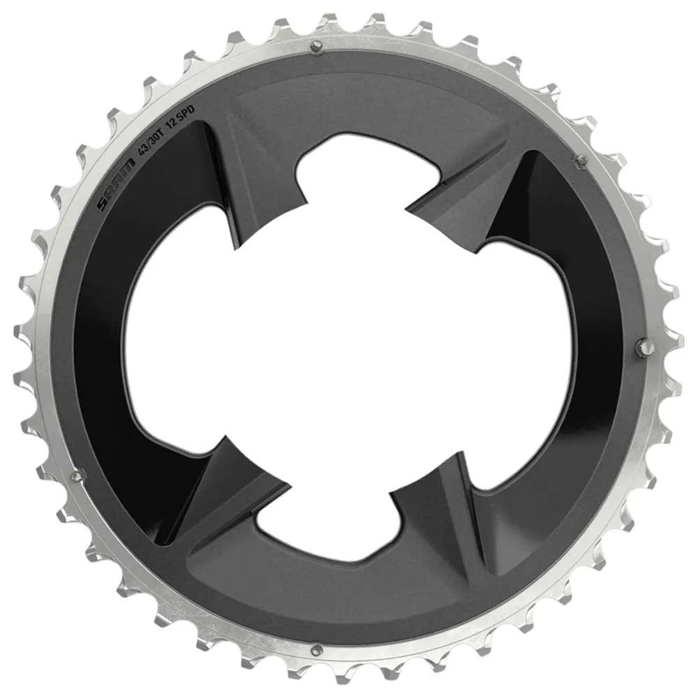 SRAM Rival Wide 2x12s 94 Bcd Kedjehjul, Black, 43t