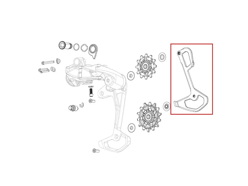 SRAM Rival XPLR AXS E1 innerplatta, Silver, One Size