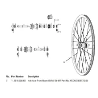 SRAM Roam 60/rail 50 Framhjulsaxel SRAM Roam 60/rail 50 Framhjulsaxel