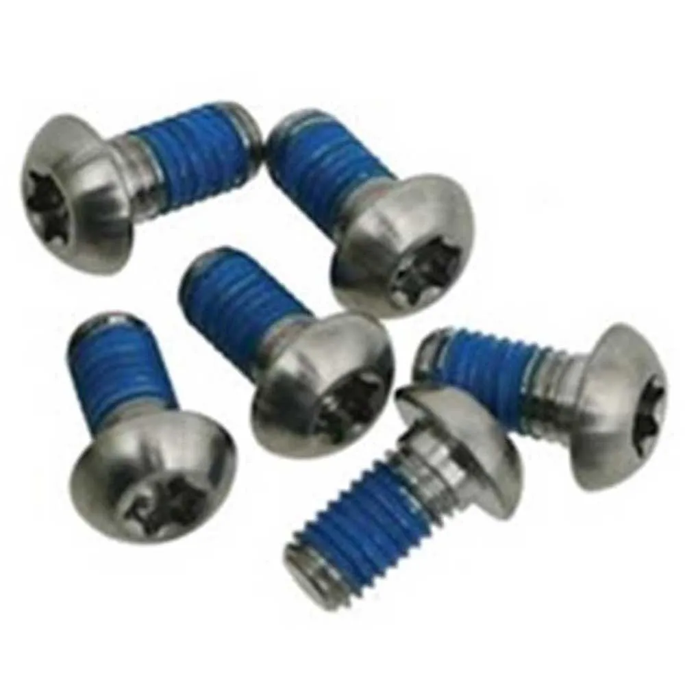 SRAM Rotor Bolt Vevparti Skruvsats 6 Enheter, Titanium, One Size
