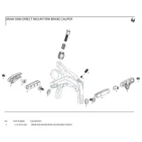 SRAM S900 Direct Mount Rear Reservdelssats SRAM S900 Direct Mount Rear Reservdelssats