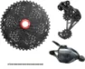 SRAM /Sunrace 12-Speed Grupp till alm. body 11-50T Svart/Grå