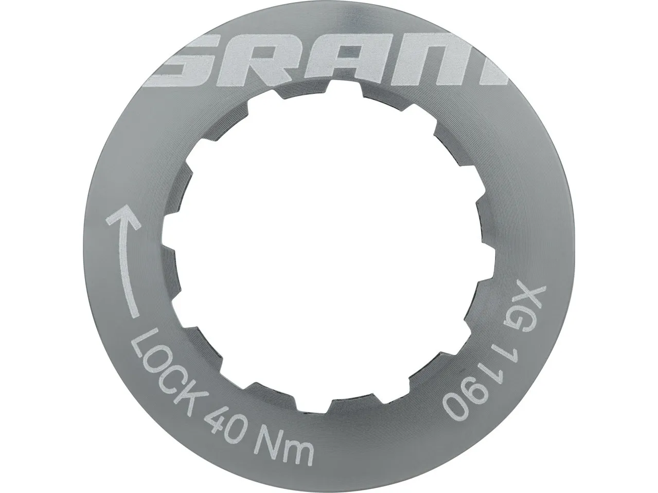 SRAM Verschlussring Aluminium für XG-1190, Silver, 11t