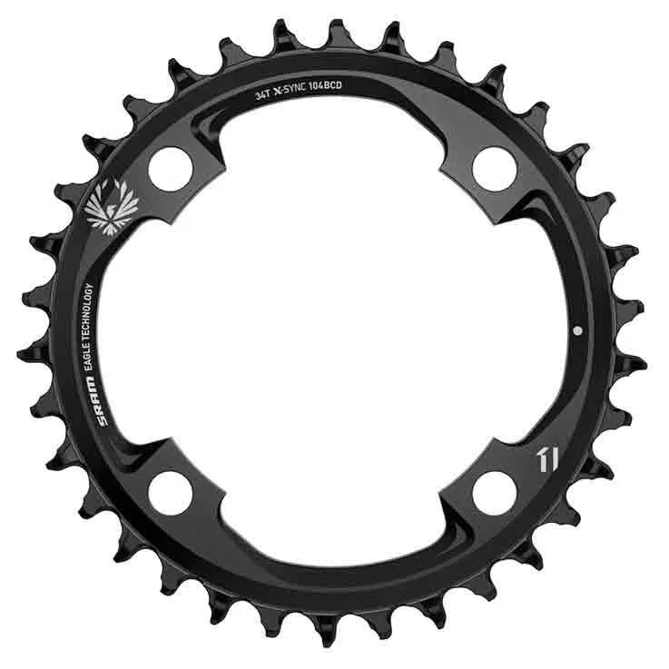 SRAM X-sync 104 Bcd Kedjehjul Refurbished, Black, 36t SRAM X-sync 104 Bcd Kedjehjul Refurbished, Black, 36t