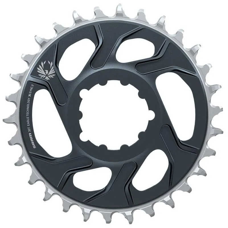 SRAM X-sync 2 Eagle Direct Mount 4 Mm Offset Kedjehjul, Lunar / polar grey, 30t