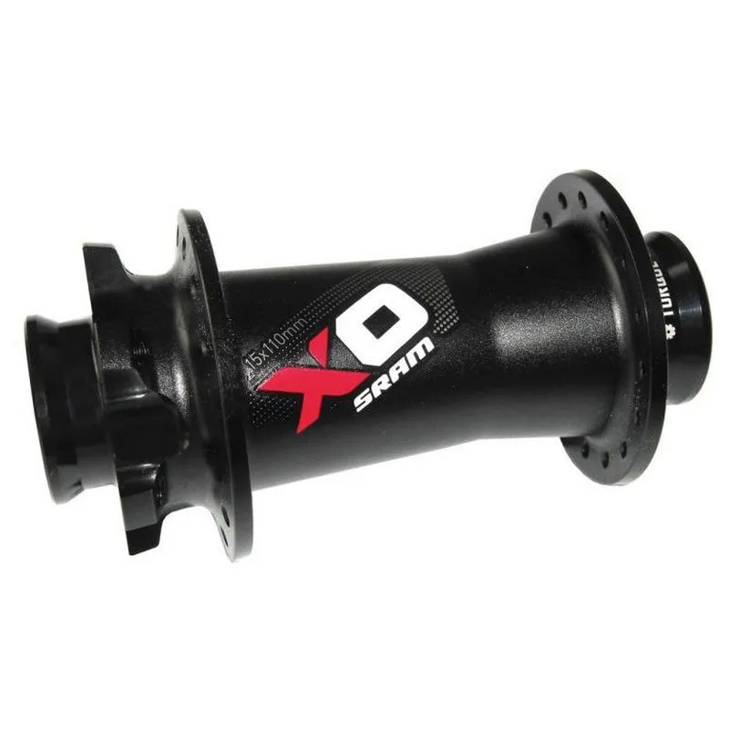 SRAM X0 6b Framnav, Black / red, 32H, 15 x 110mm SRAM X0 6b Framnav, Black / red, 32H, 15 x 110mm