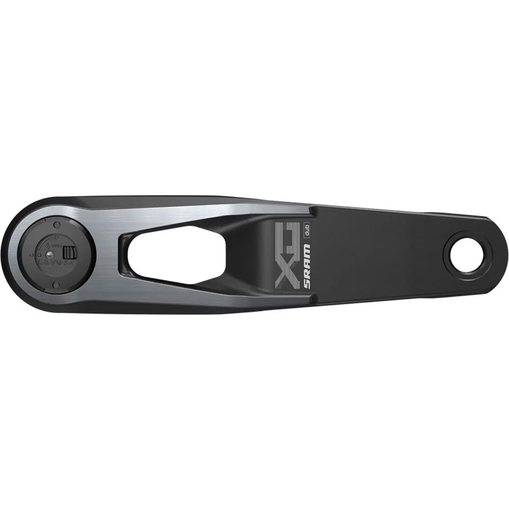 SRAM X0 D1 Q174 Cl55 Dub Wide Vänster Vevarm Med Effektmätare, Black, 175mm SRAM X0 D1 Q174 Cl55 Dub Wide Vänster Vevarm Med Effektmätare, Black, 175mm